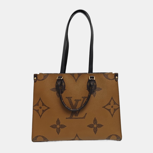 ONTHEGO MM Monogram Coated Canvas Brown