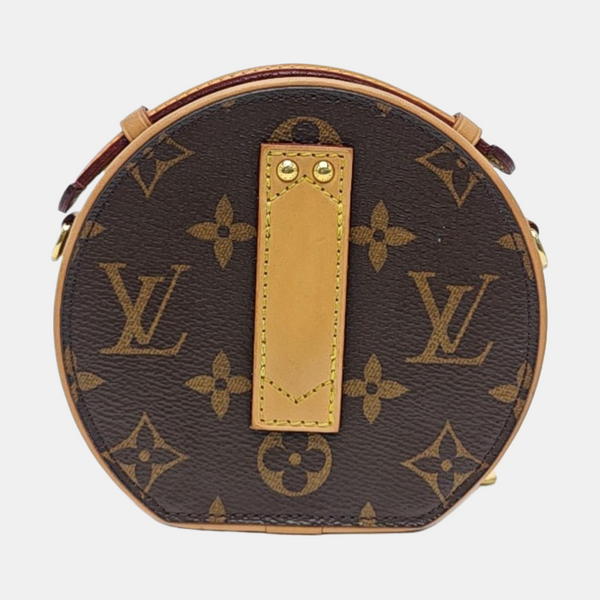 BOITE CHAPEAU Mini Monogram Coated Canvas Brown