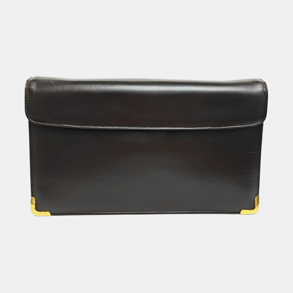 Calfskin Top Handle Bag Black