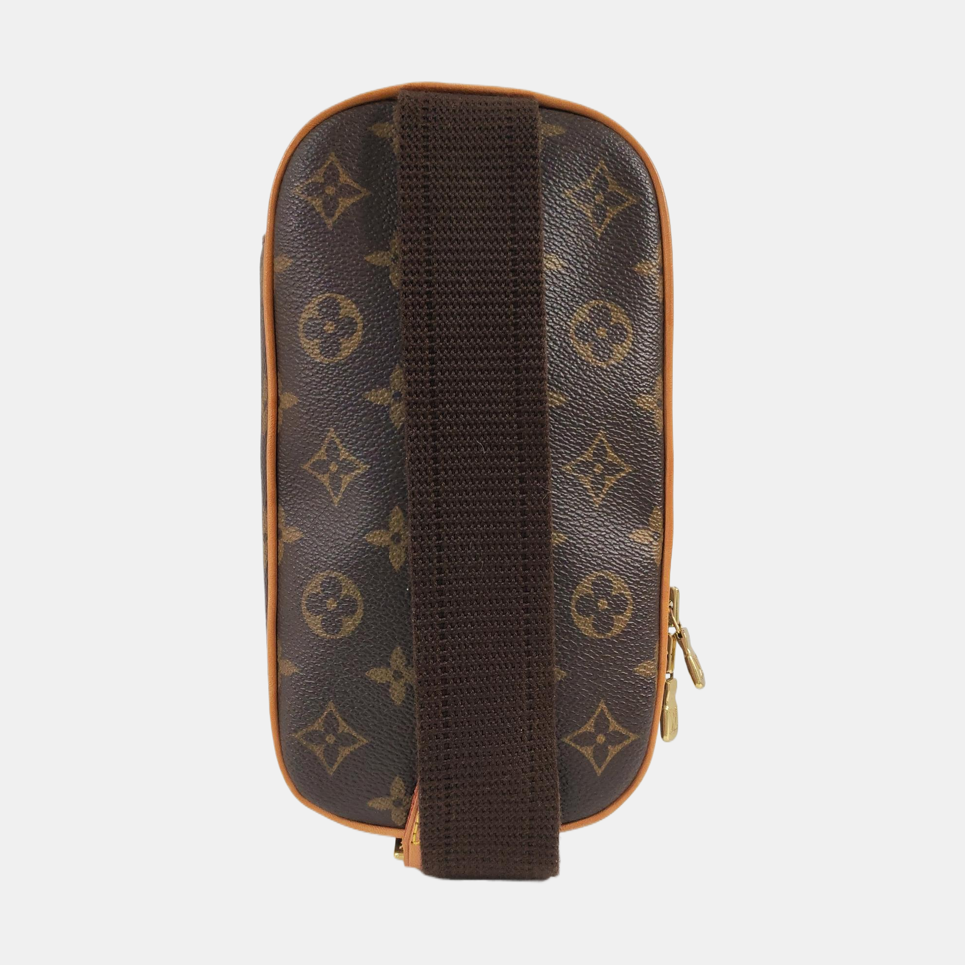GANGE Monogram Coated Canvas Brown
