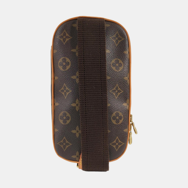GANGE Monogram Coated Canvas Brown