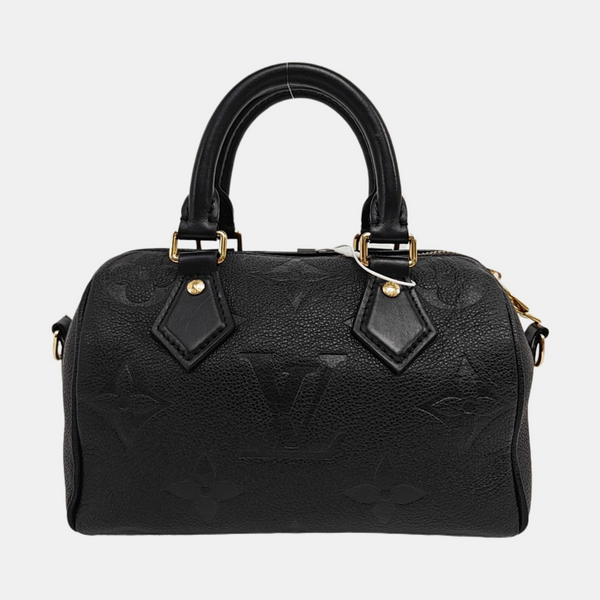SPEEDY 20 Monogram Calfskin Black