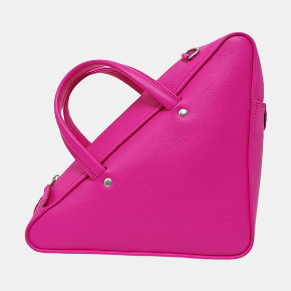 Triangle Small Calfskin Red