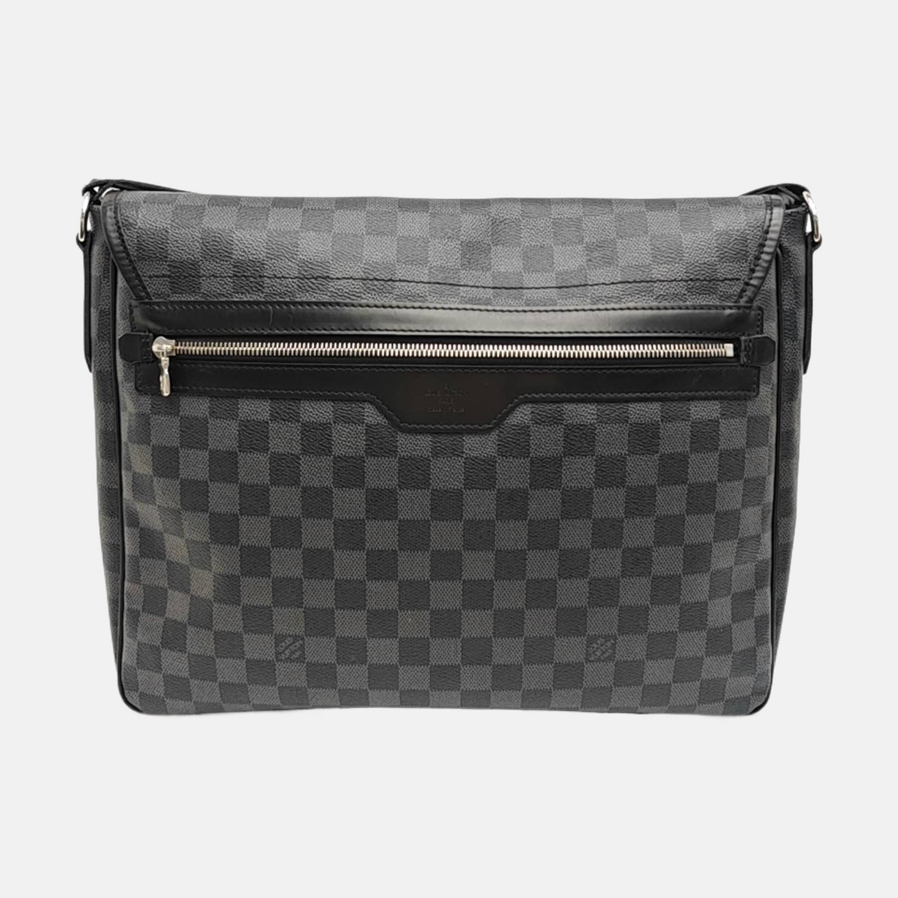 DANIEL GM Damier Graphite Coated Canvas Gray