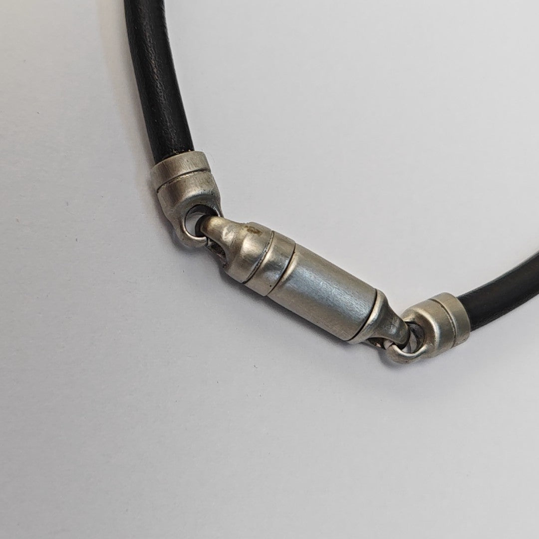 Leather Black Bangle