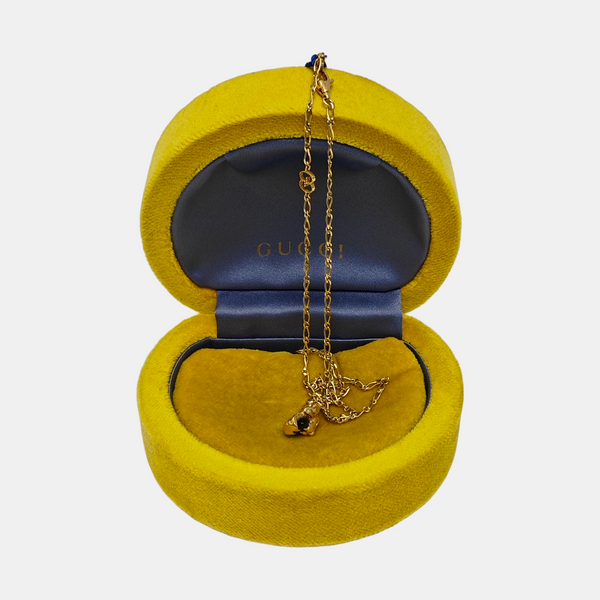 Authenticated pre-owned  Lion Head 18K Gold Gold Necklace - Necklace at Looply