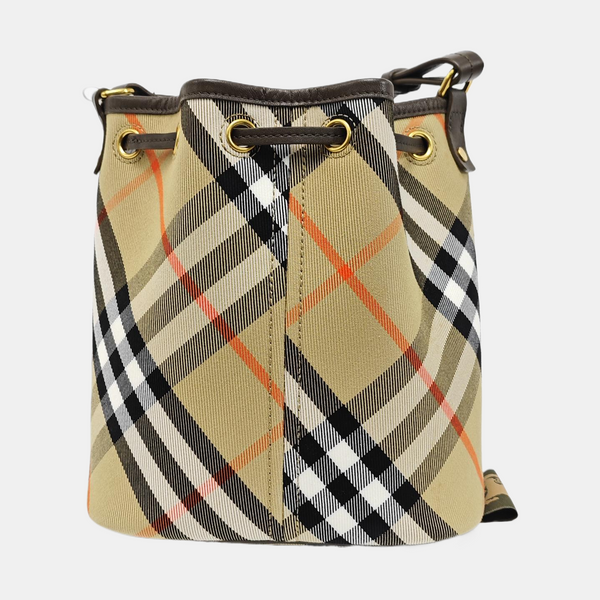 Canvas Bucket Bag Mini Beige