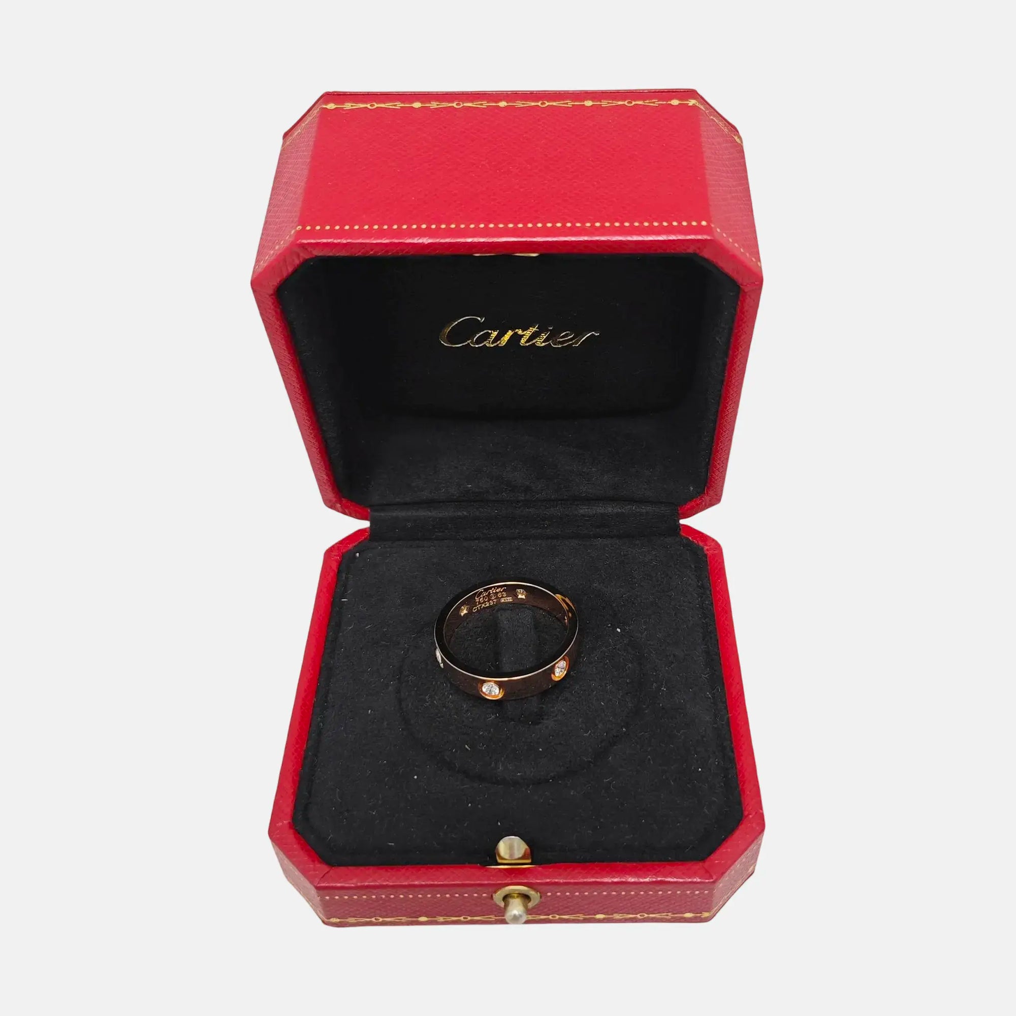 LOVE 18k Rose Gold Ring EU 63