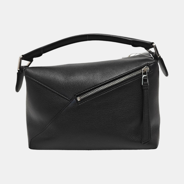 Puzzle Edge Small Calfskin Black