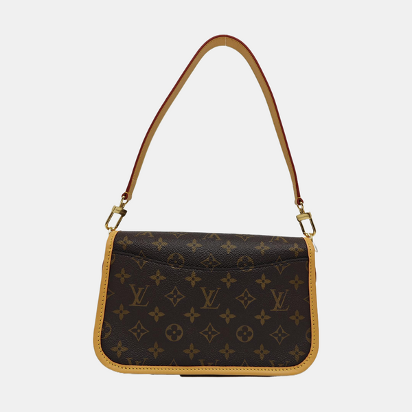 DIANE Monogram Coated Canvas Brown