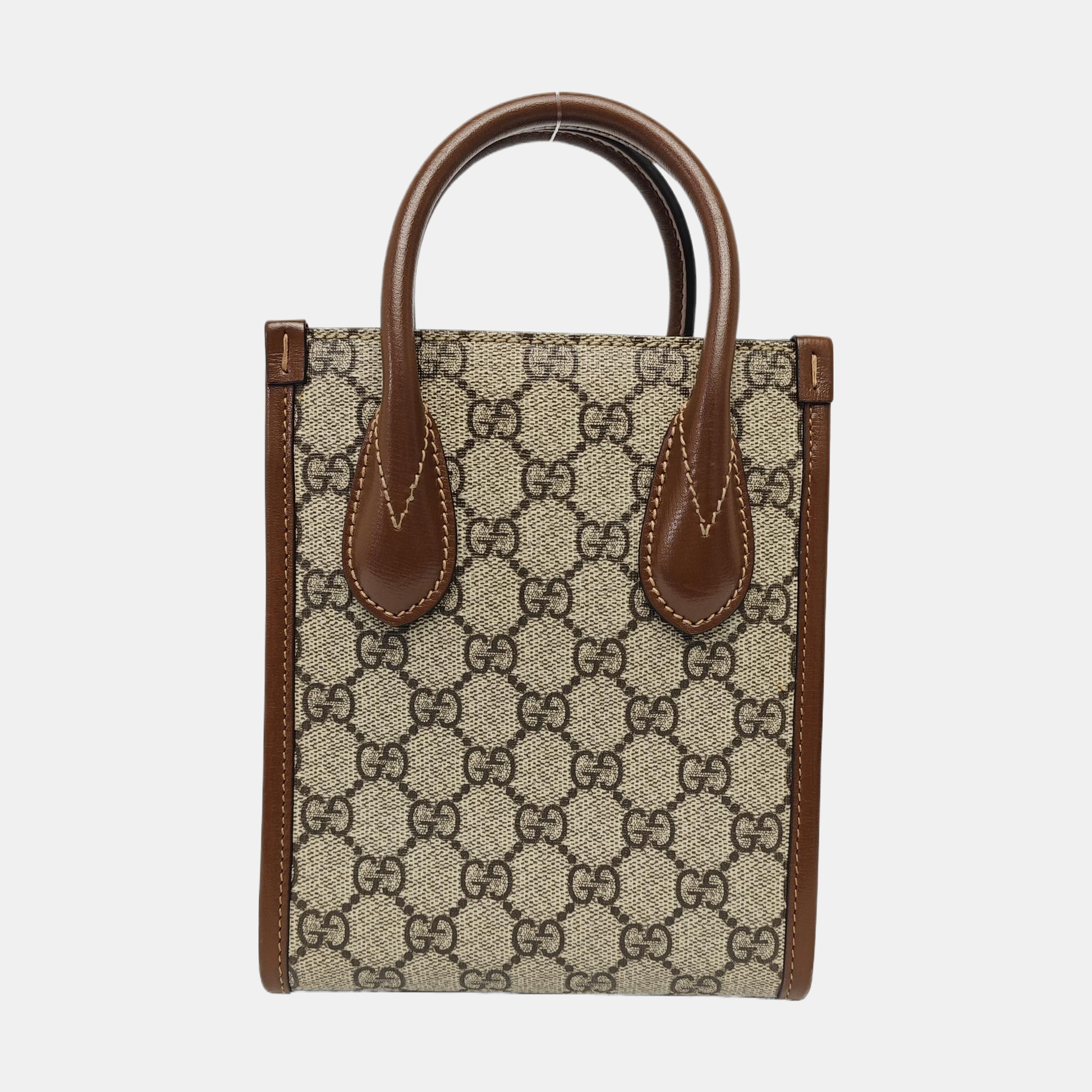 Retro Mini Monogram Coated Canvas Beige
