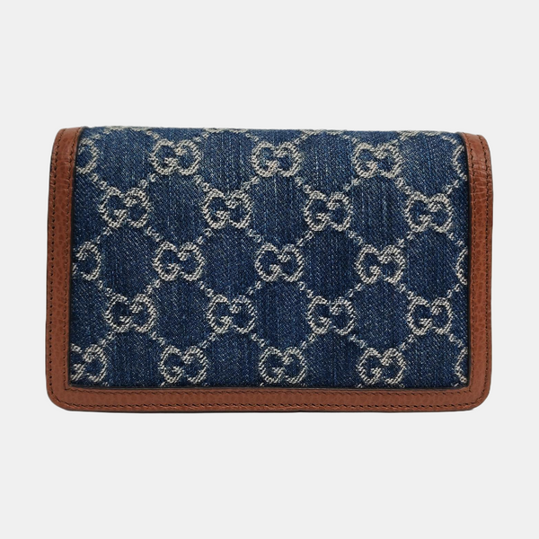 Authenticated pre-owned  Dionysus Super Mini Monogram Denim Blue - Crossbody Bag at Looply