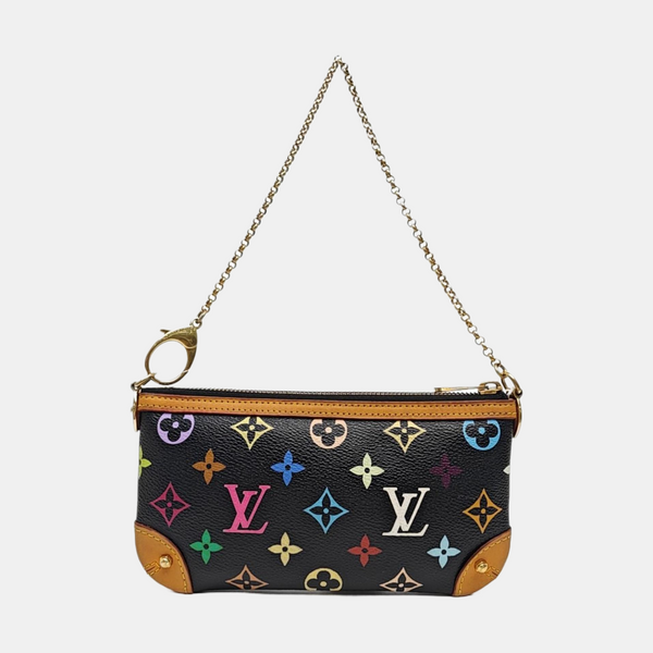 LV × TM VINTAGE MILLA Monogram Coated Canvas Black