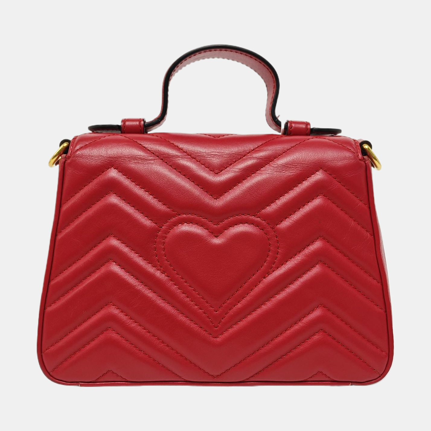 GG Marmont Mini Quilted Calfskin Red