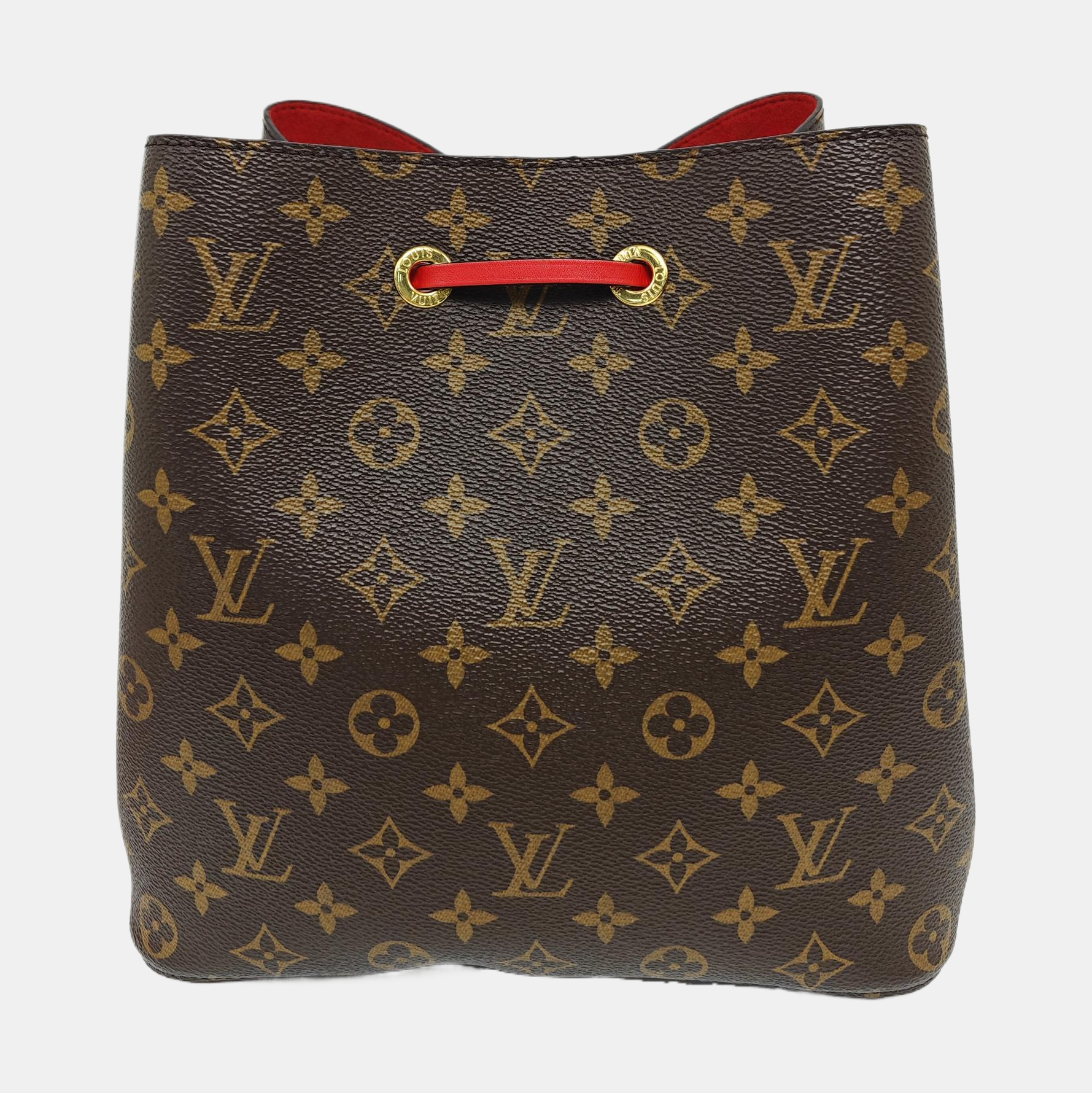 Authenticated pre-owned  NÉONOÉ MM Monogram Coated Canvas Brown - Bucket Bag at Looply