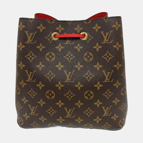 Authenticated pre-owned  NÉONOÉ MM Monogram Coated Canvas Brown - Bucket Bag at Looply