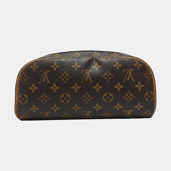 Monogram Coated Canvas Top Handle Bag Extra Large Brown
