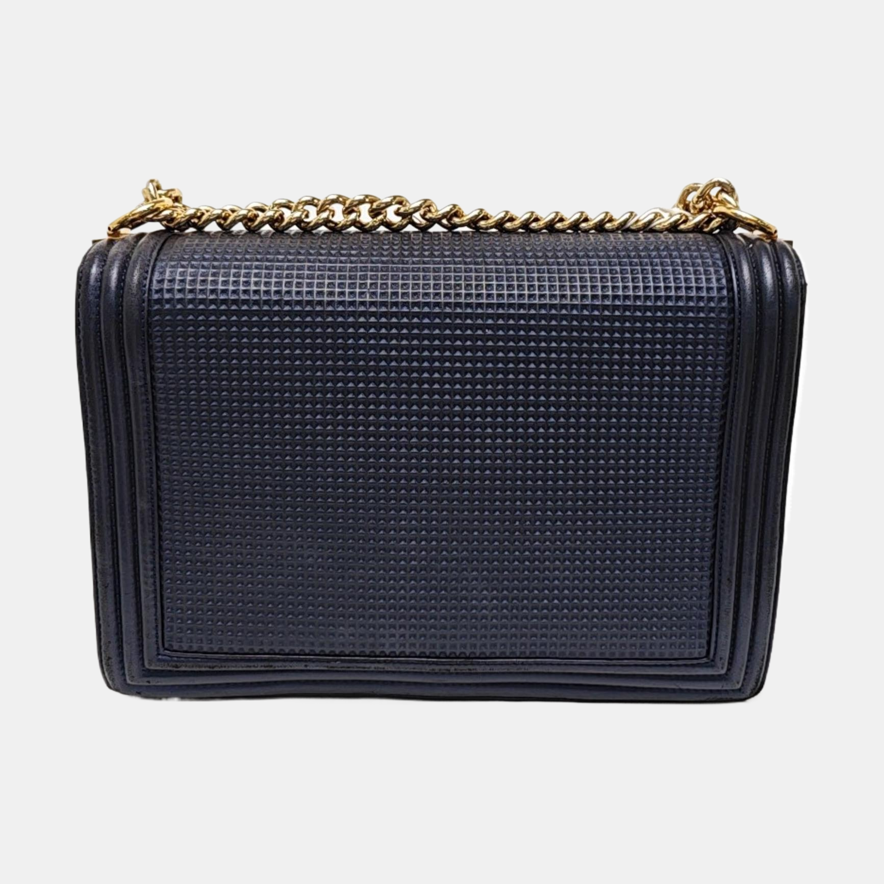 BOY CHANEL Large Lambskin Blue