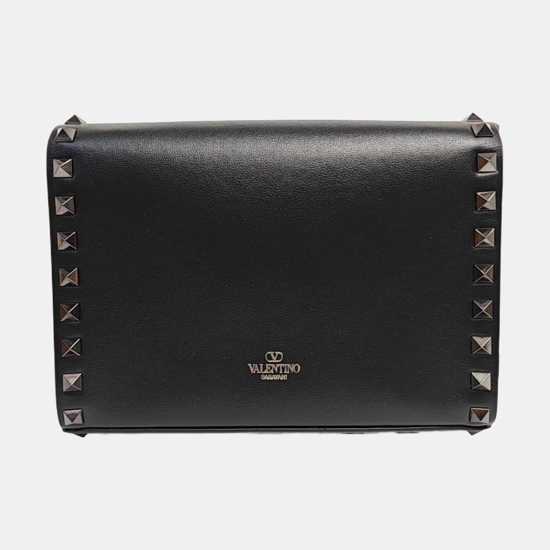 Rockstud Calfskin Black