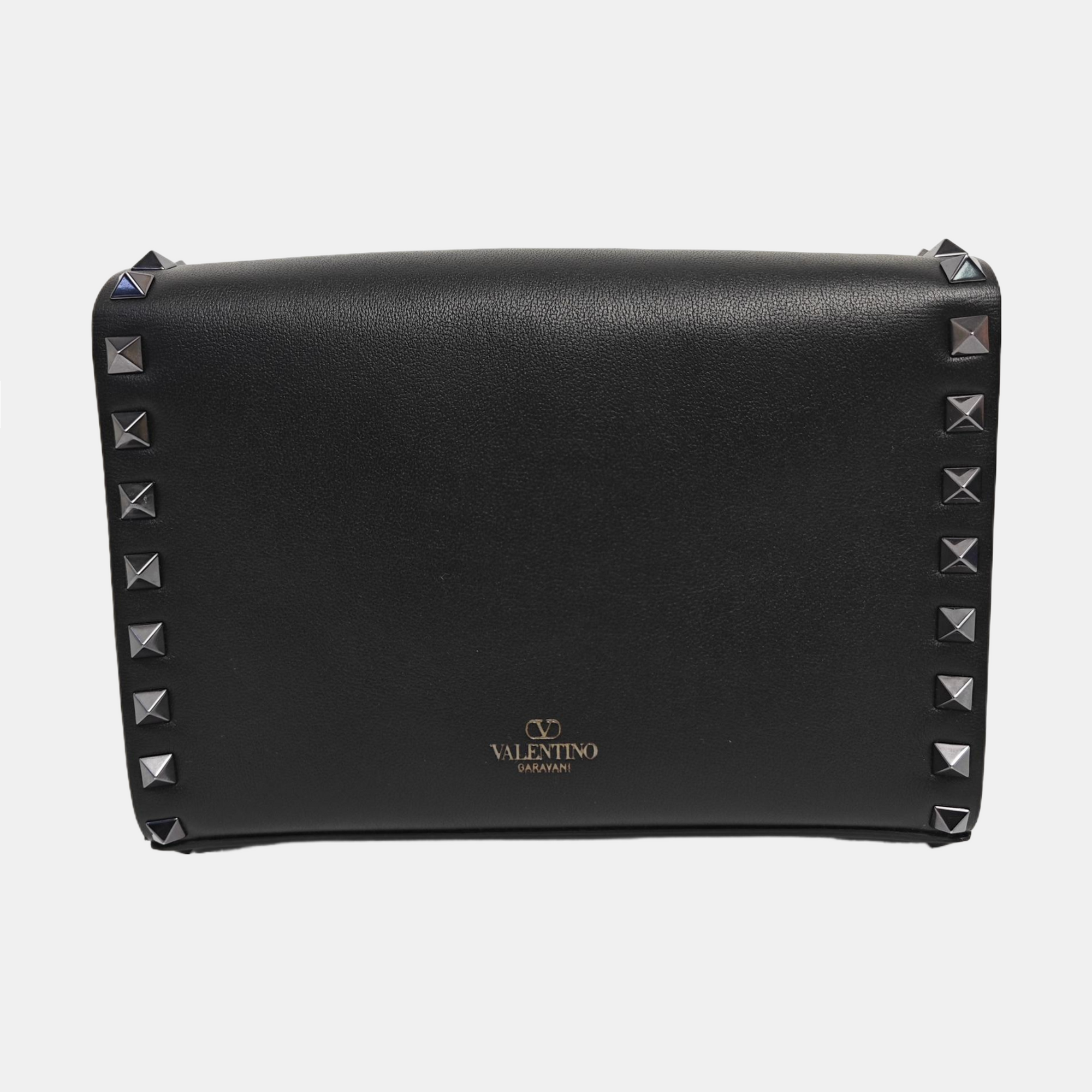 Rockstud Calfskin Black