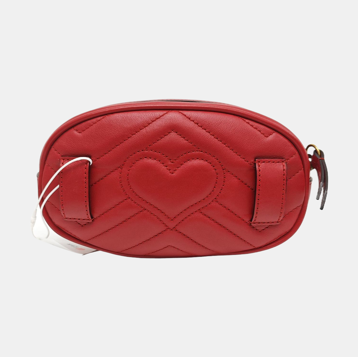 GG Marmont Super Mini Quilted Calfskin Red
