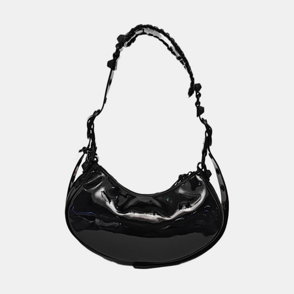 Le Cagole Mini Patent Leather Black