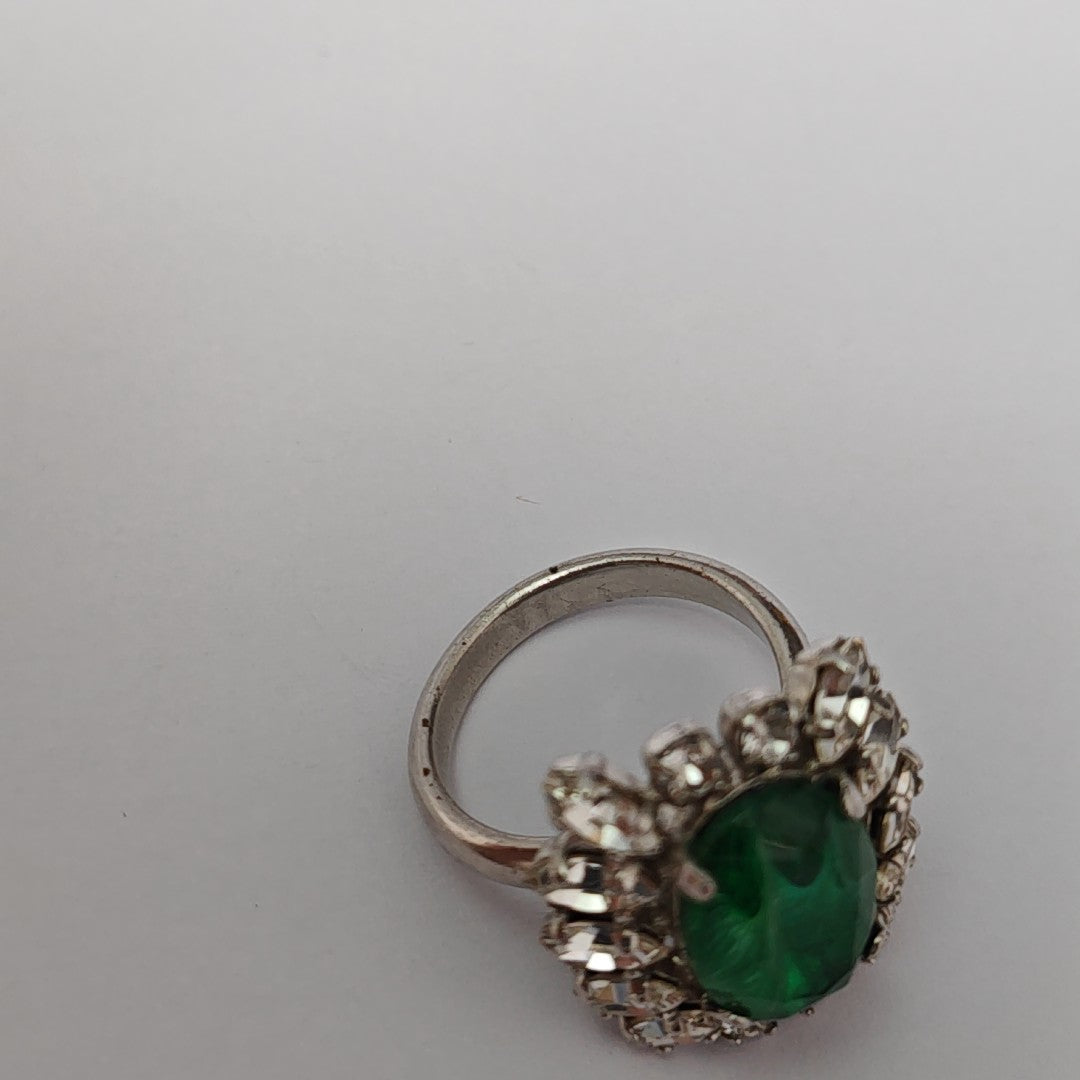 Metal Green Ring EU 53
