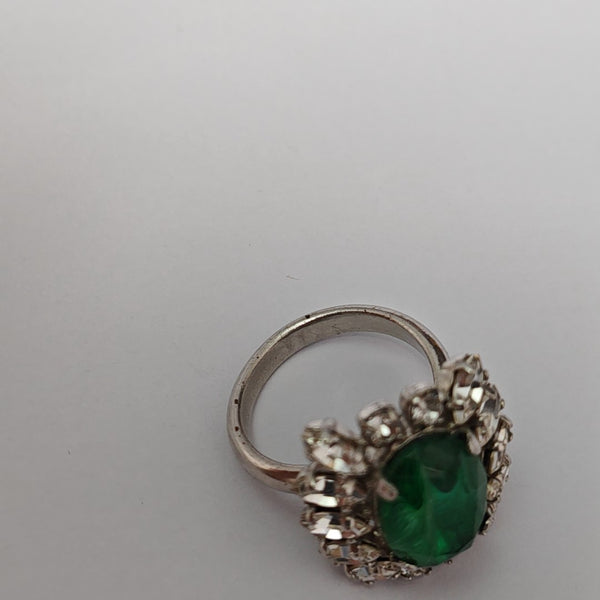 Metal Green Ring EU 53