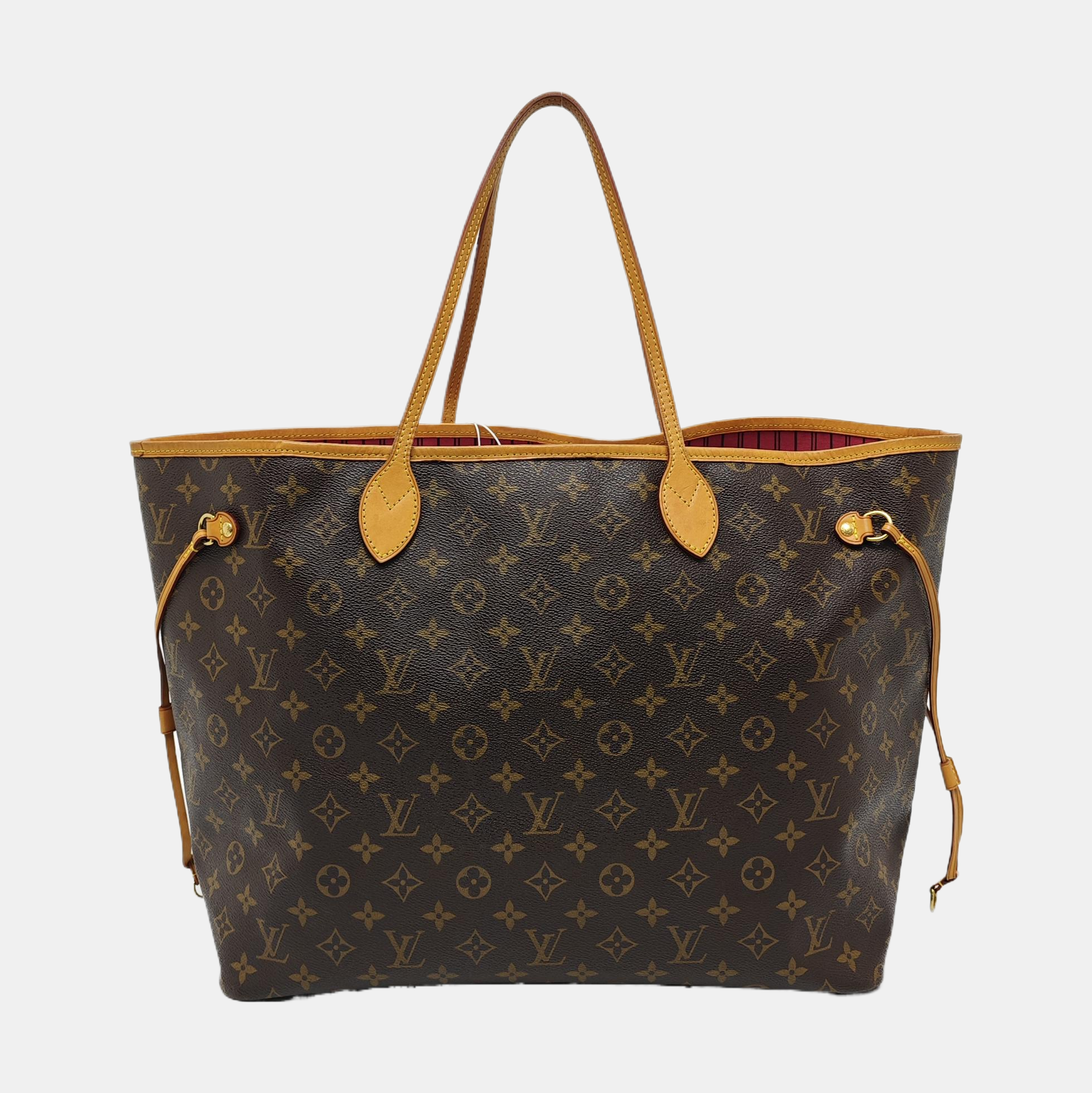 NEVERFULL GM Monogram Coated Canvas Brown
