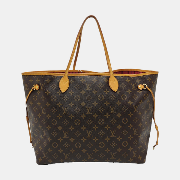 NEVERFULL GM Monogram Coated Canvas Brown