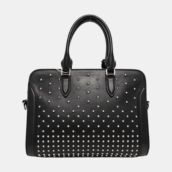 Leather Shoulder Bag Small Black