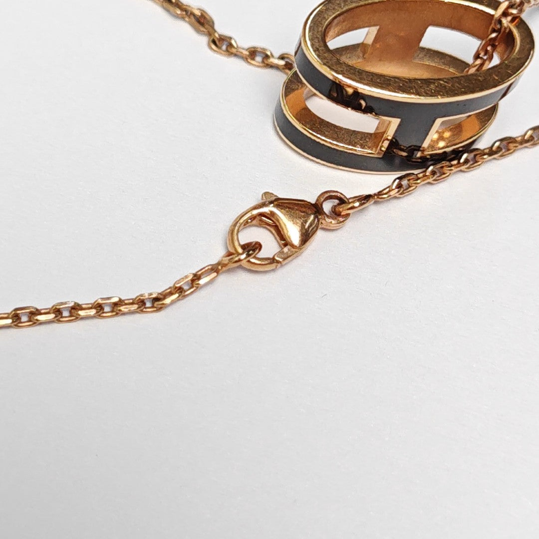 Pop H Metal Rose Gold Necklace