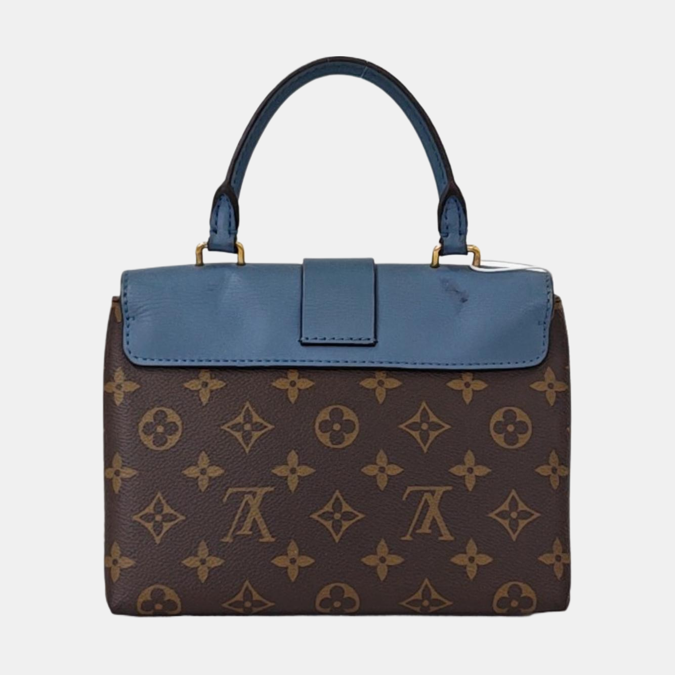 Authenticated pre-owned  LOCKY BB Monogram Coated Canvas Blue - Shoulder Bag at Looply
