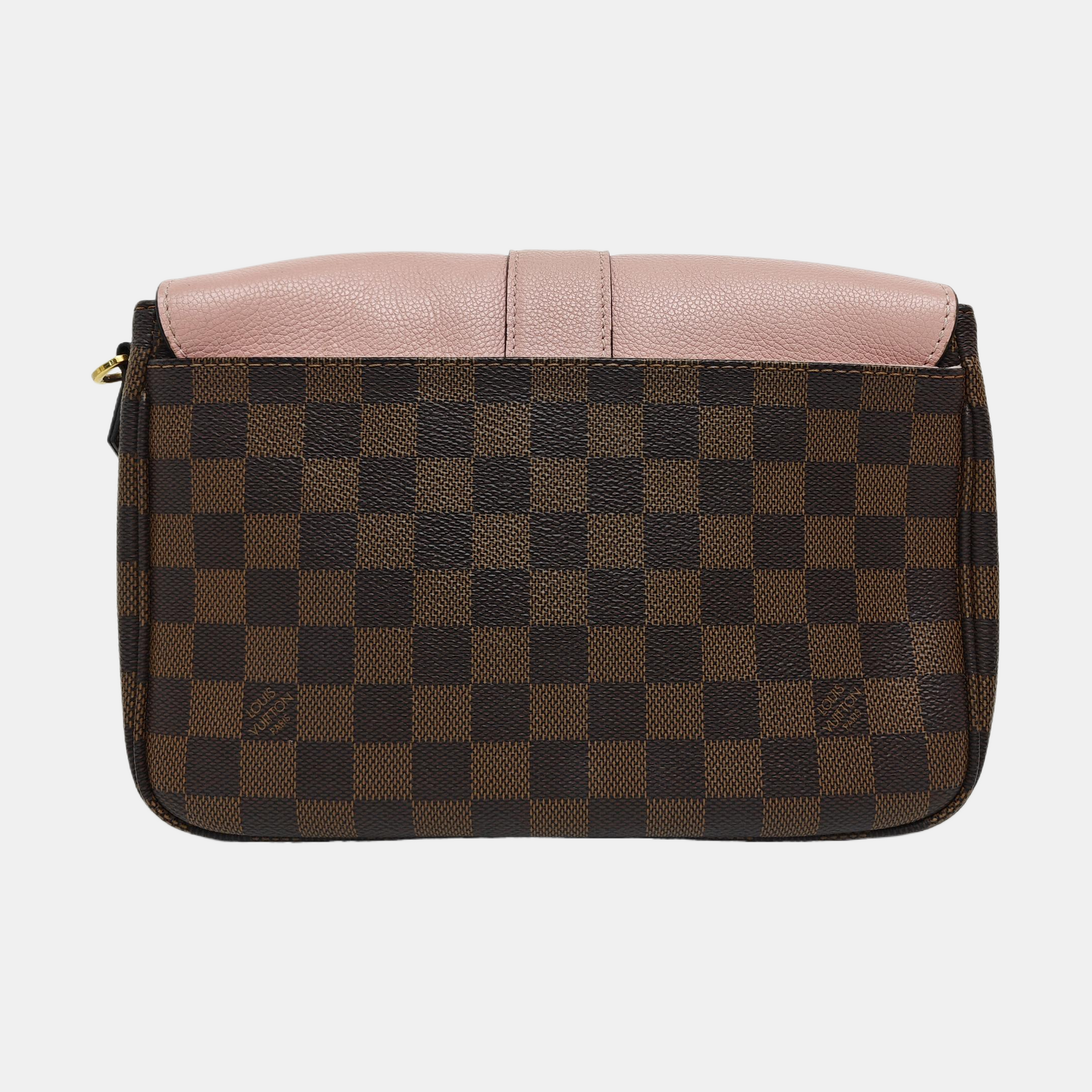 CLAPTON PM Damier Coated Canvas Pink