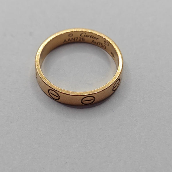 LOVE 18k Rose Gold Ring EU 50