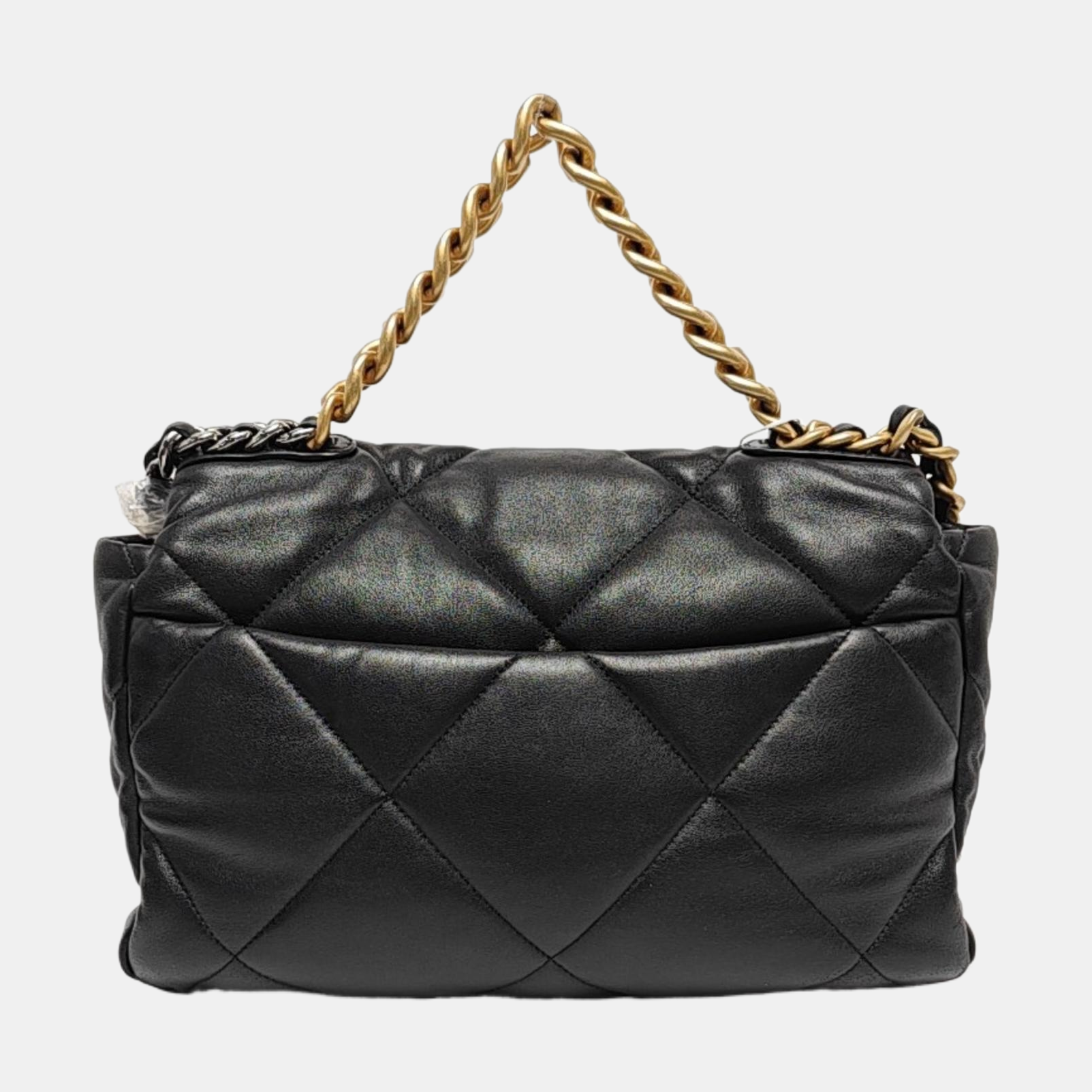 CHANEL 19 Large Quilted Lambskin Black