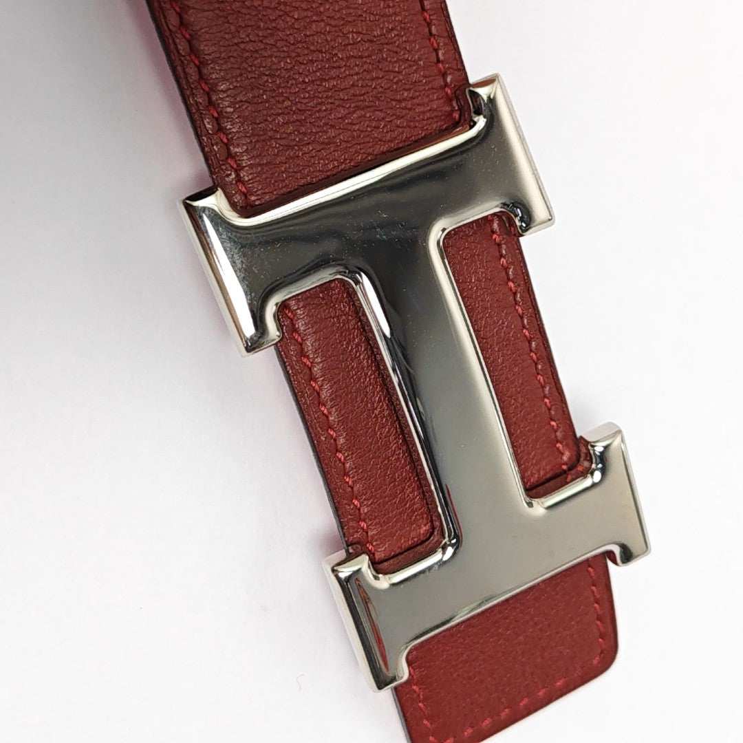 Leather Belt Red