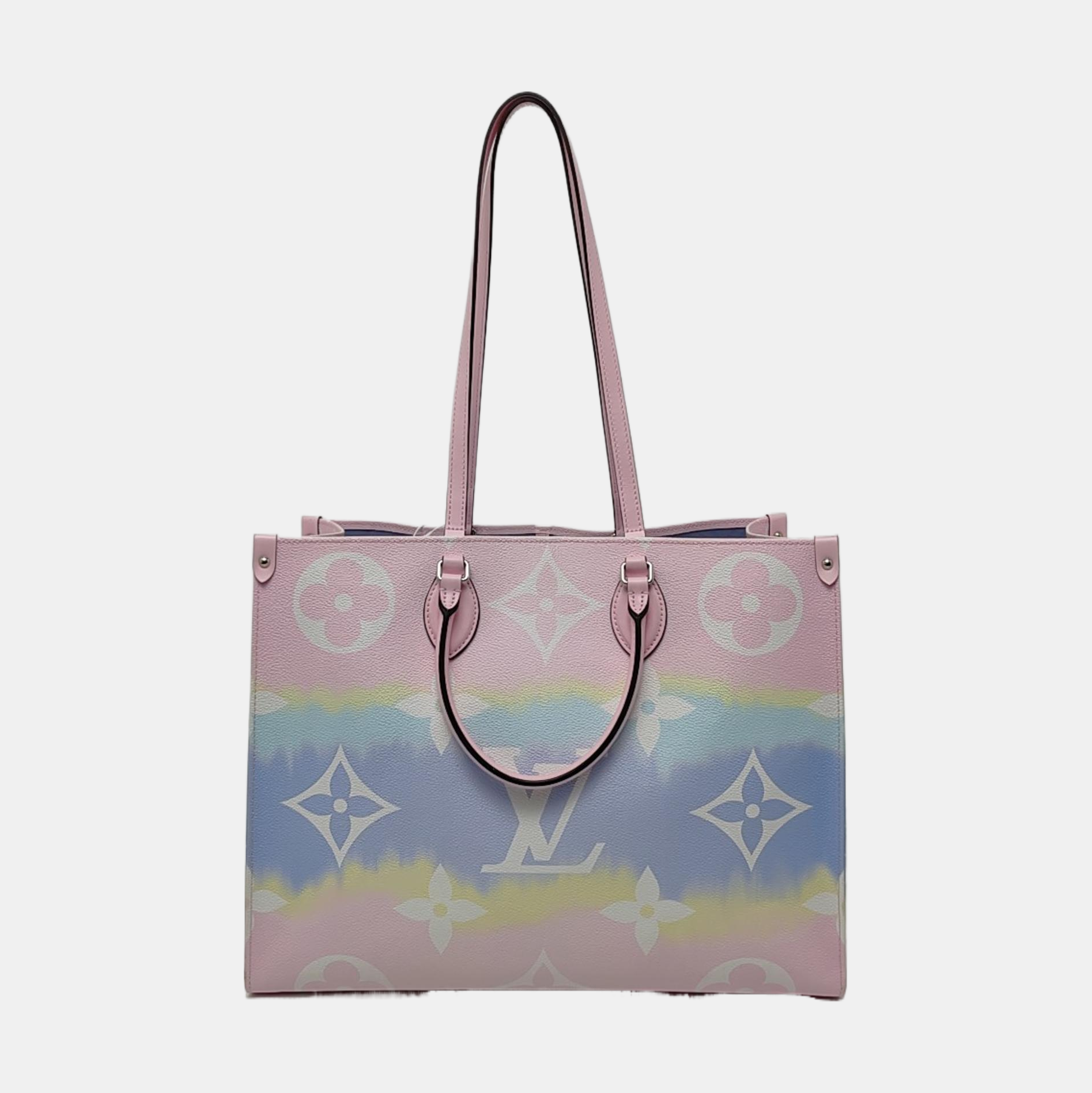 ONTHEGO GM Monogram Coated Canvas Pink