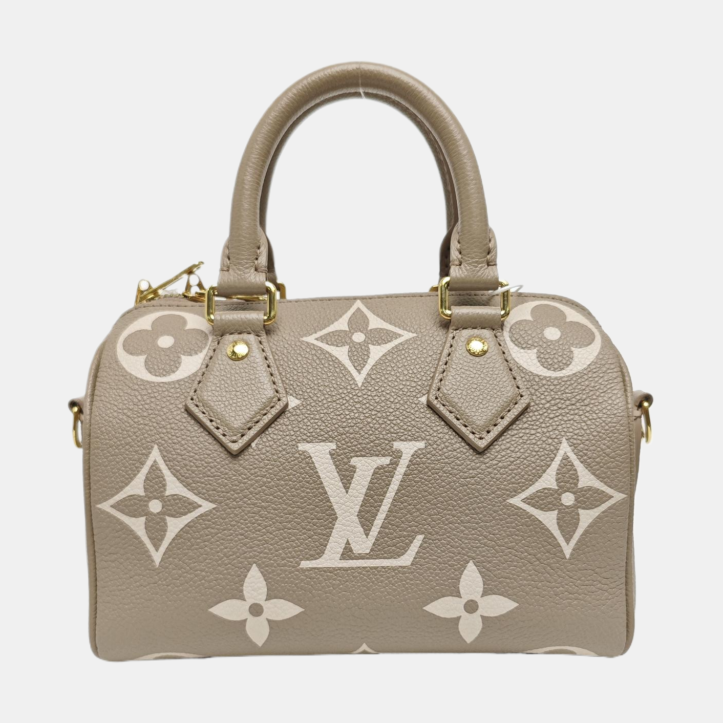 SPEEDY 20 Monogram Calfskin Gray