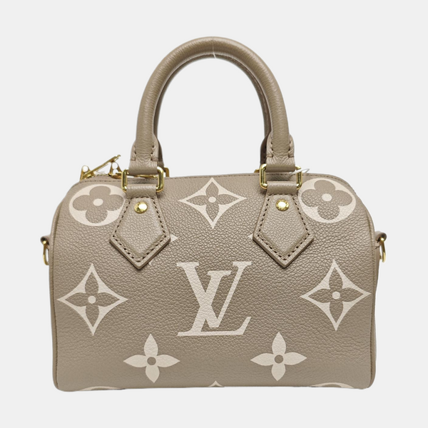 SPEEDY 20 Monogram Calfskin Gray