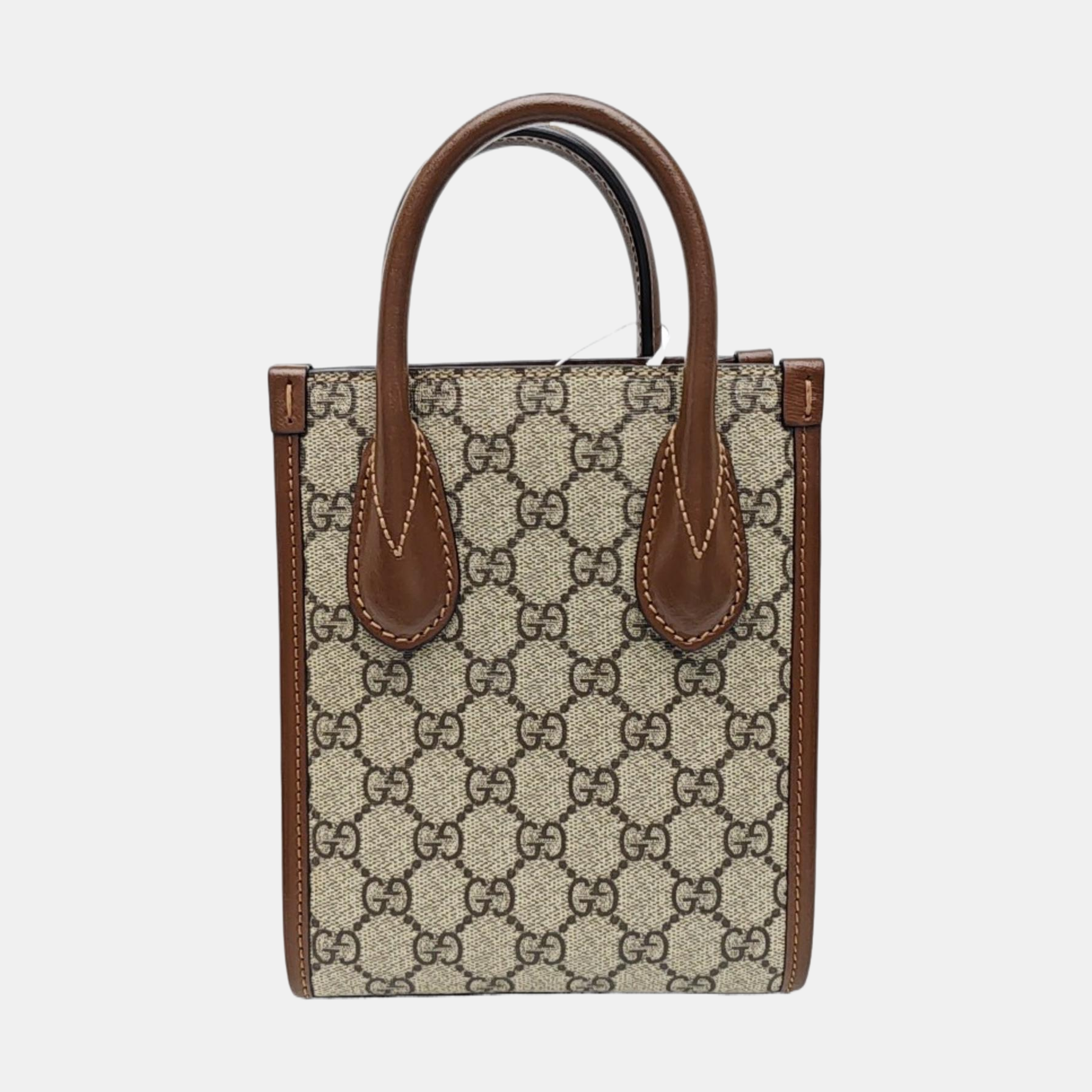 Retro Mini Monogram Coated Canvas Beige