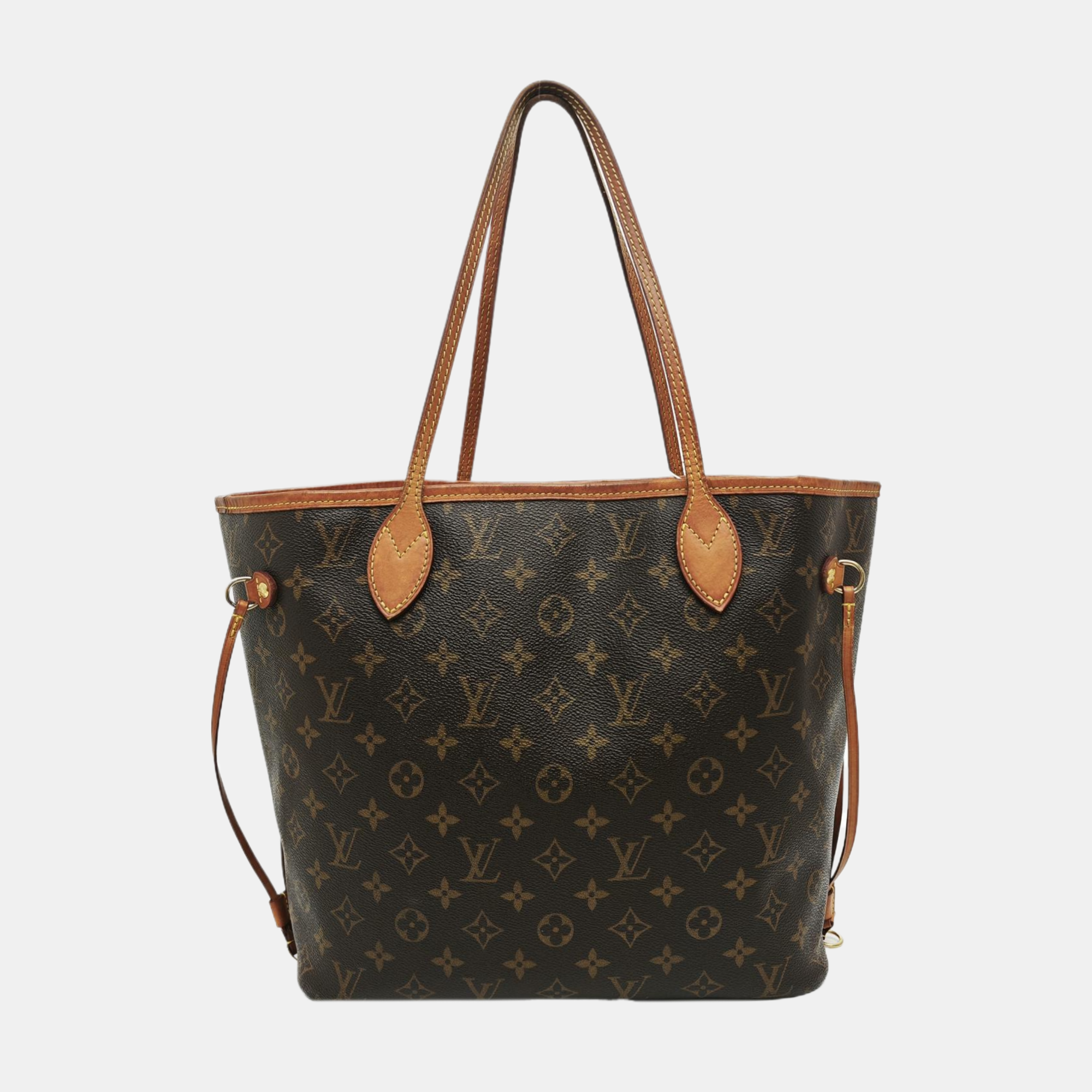 NEVERFULL MM Monogram Coated Canvas Brown