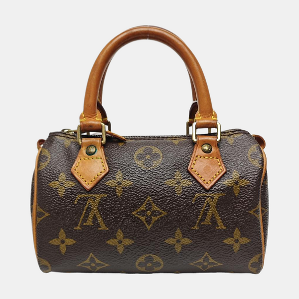 SPEEDY Monogram Coated Canvas Brown