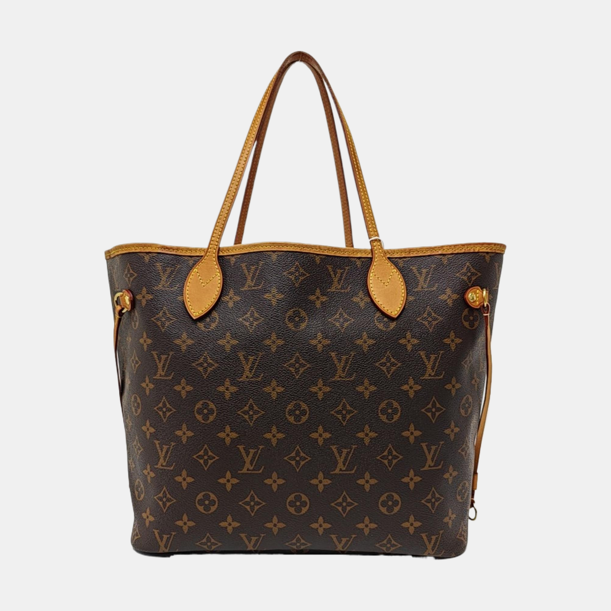 NEVERFULL MM Monogram Coated Canvas Brown