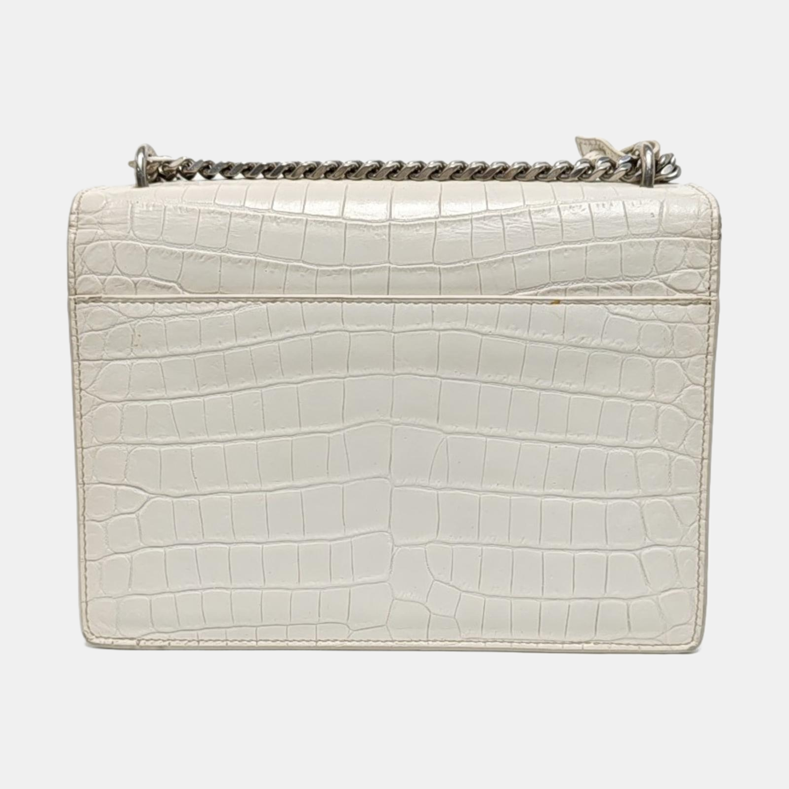 SUNSET Medium Calfskin White