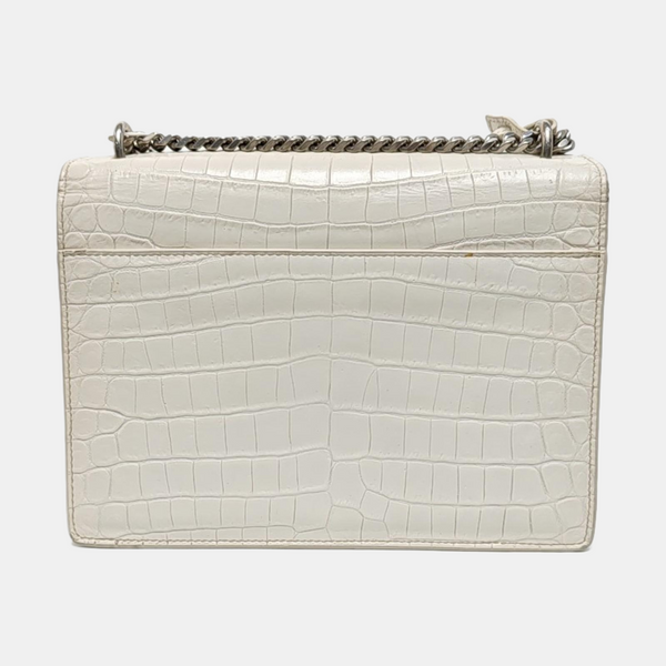 SUNSET Medium Calfskin White