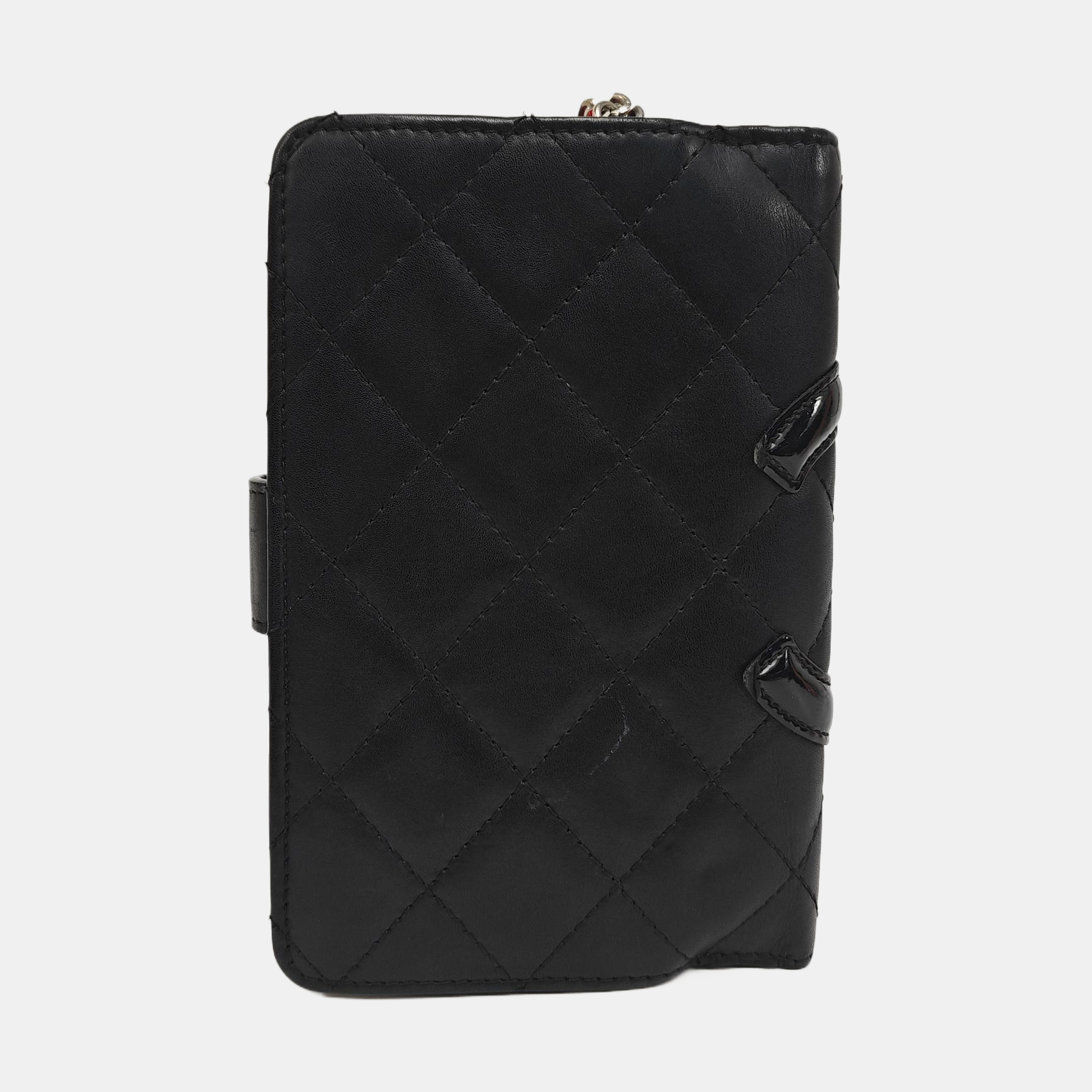 CAMBON Quilted Calfskin Black Wallet