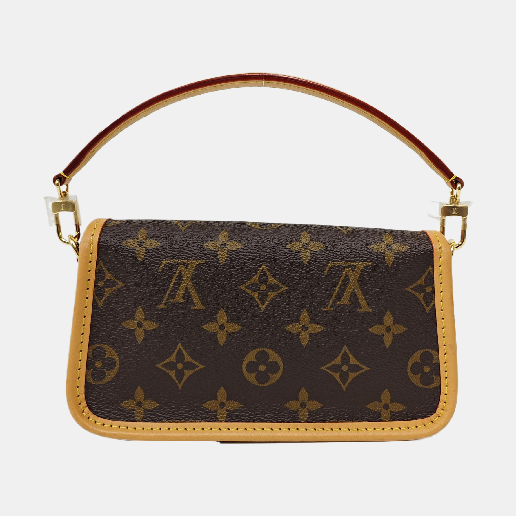 DIANE Nano Monogram Coated Canvas Brown