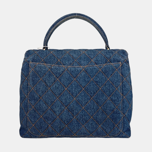 VINTAGE KELLY Quilted Denim Blue