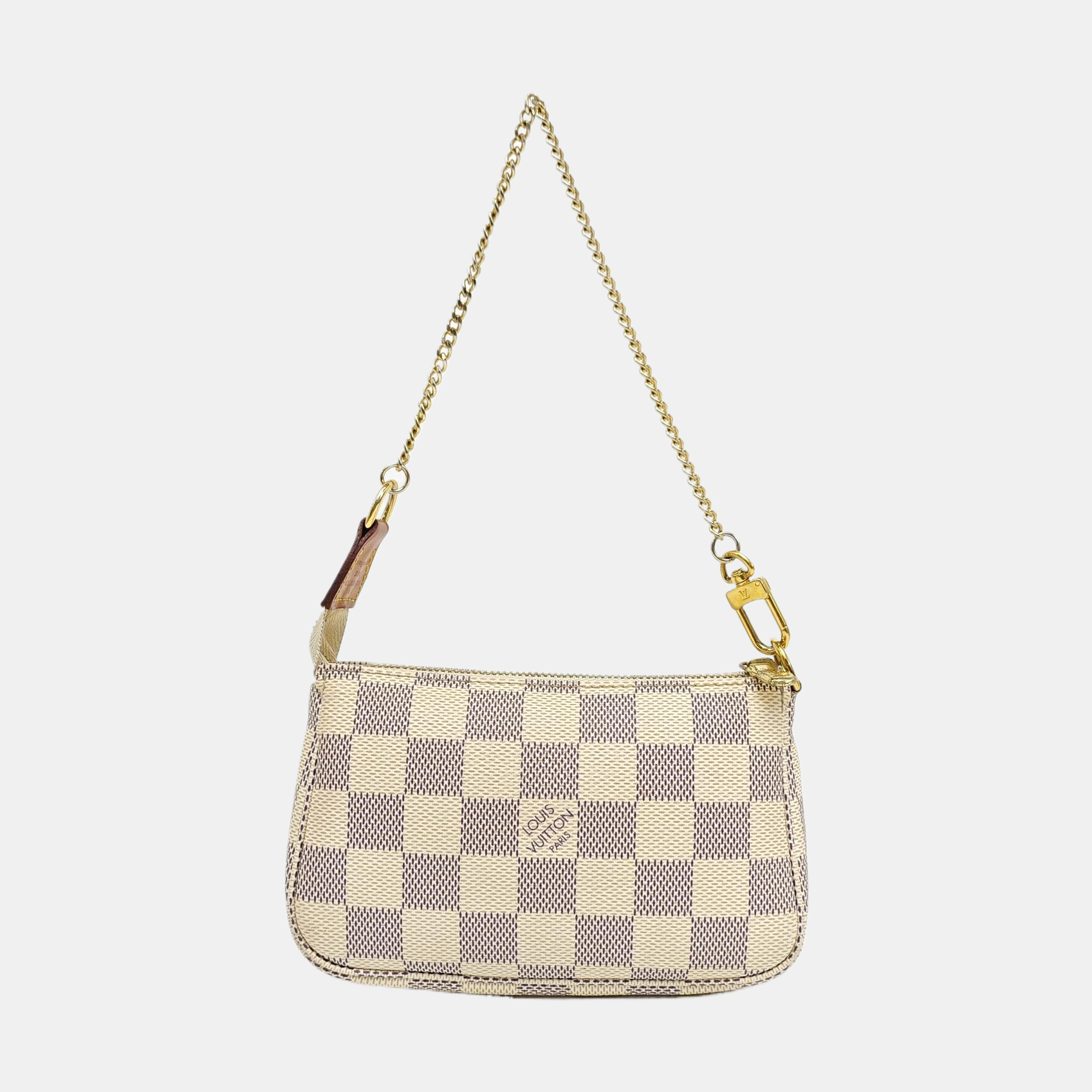 ACCESSOIRES Mini Damier Azur Coated Canvas White